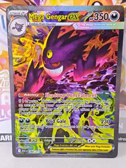 Pokemon Ascended Heroes Mega Gengar ex 284/217 Special Illustration Rare - Image 1