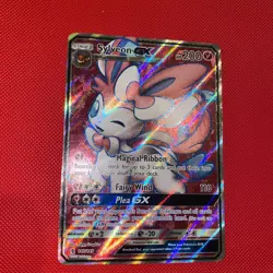 Pokemon Sun & Moon Guardians Rising Sylveon gx 140/145 mint condition full art - Image 4