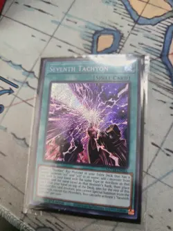 Yu-Gi-Oh! TCG - seventh tachyon MZIMEEN06 Near Mint 1st Edition SECRET RARE - Image 1