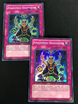 YUGIOH AMAZONESS SHAMANISM DREV-EN088 1ST SUPER X2 (MP) - Image 1