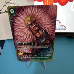 Donquixote Doflamingo One Piece Because the Side of Justice OP05-037 Event Card - Image 1
