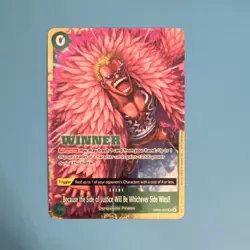 Donquixote Doflamingo One Piece Because the Side of Justice OP05-037 Event Card - Image 3