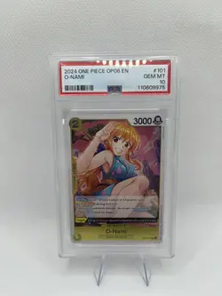 2023 One Piece Japanese Wings Of The Captain O-Nami #OP06-101 PSA 10 GEM MINT - Image 1