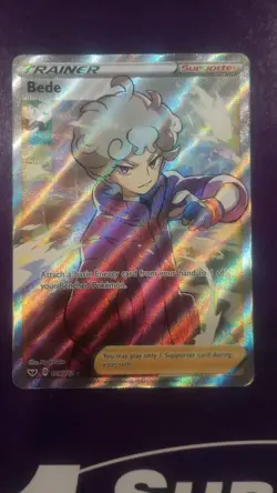 Bede 199/202 Sword & Shield Full Art Ultra Rare Pokemon Card - Image 1