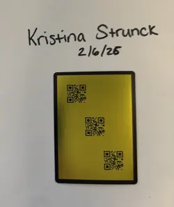 Lorcana QR Code Discard Error Shiny Foil Card - Whispers In The Well - Image 1