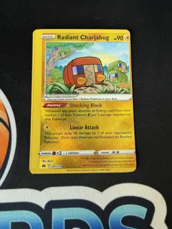 Pokemon TCG Radiant Charjabug Zenith Holo Card 051/159 Miscut - Image 1