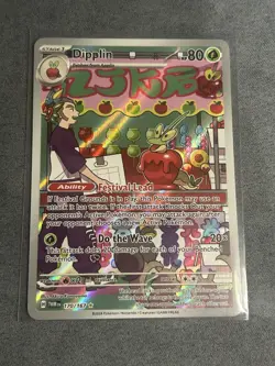 Pokemon TCG Dipplin Scarlet & Violet Twilight Masquerade Holo Card 170/167 - Image 1