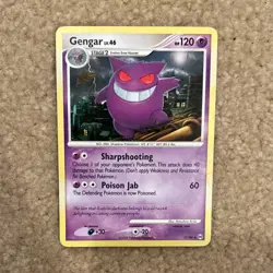 Pokemon Gengar 17/99 2009 Stage 2 HP120 Regular Psychic Attack 60 Card Stock - Image 1
