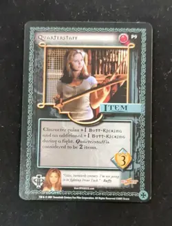 Buffy The Vampire Slayer CCG Quarterstaff Promo Card #P9 - Image 1