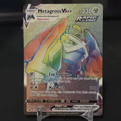 Pokemon Metagross VMAX 208/198 Secret Rare Full Art Rapid Strike Holo Card - Image 1
