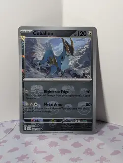 Cobalion 066/086 - Master Ball Reverse Holo - S&V Black Bolt - Pokemon - NM - Image 1