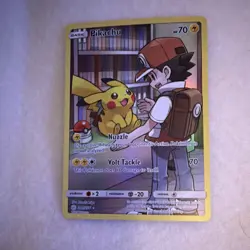 Pokemon Pikachu Secret Rare Holo Sm-Cosmic Eclipse 241/236 70 HP Volt Tackle - Image 1