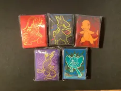 Brand New Pokemon TCG Card Soft Sleeves Various Lot of 5 New Sealed ETB - Image 1