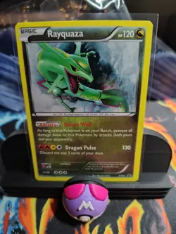 Rayquaza XY64 XY Promos Pokemon Card Cosmos Holo Foil Rare LP *See Description* - Image 1