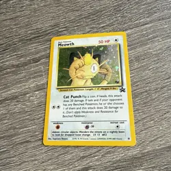 Pokemon - Meowth Black Star Promo - Holo Rare Card #10 - WOTC 1999-2000- LP - Image 4
