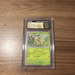 Pokemon Leafeon Holo Prismatic Evolutions 005/131 120HP CGC 10 TCG Card Costco - Image 1