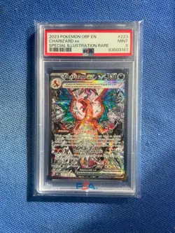 2023 POKEMON OBF EN-OBSIDIAN FLAMES SPECIAL ILLUSTRATION RARE CHARIZARD EX PSA 9 - Image 1