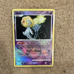 Pokemon Uxie Basic Legends Awakened 43/146 2008 HP70 Rare Holo Psychic Attack 20 - Image 1