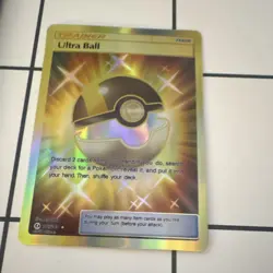 Pokemon Ultra Ball Trainer Secret Rare SM Base Holo 161/149 English - Image 1