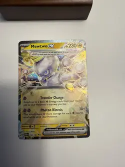 Pokemon TCG SV-Paradox Rift Mewtwo EX #58/182 Double Rare NM Condition - Image 3