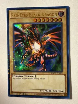 Yugioh Red-Eyes Black Dragon HAC1-EN003 Duel Terminal Ultra Rare 1st Ed NM - Image 1