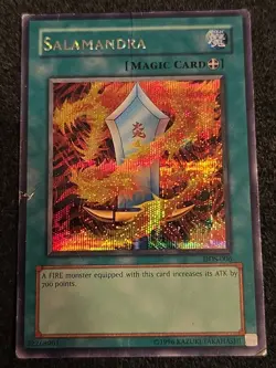 Salamandra 2002 DDS-006 Dark Duel Stories Promo Secret Rare Yugioh DMG - Image 1