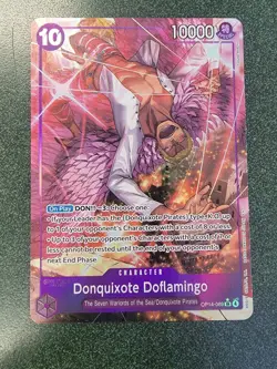 One Piece TCG Donquixote Doflamingo OP14-069 SR Alt Art Azure Sea's Seven - Image 1