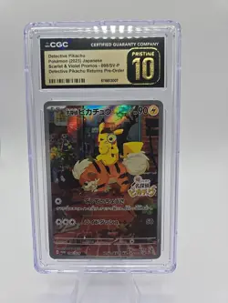Detective Pikachu - 098/SV-P 098/SV-P Sv-P Promotional Cards Holo PRISTINE 10 - Image 1