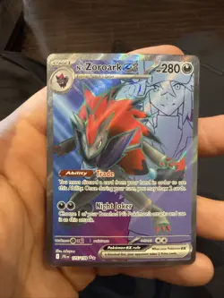 Pokemon Card TCG N's Zoroark ex 175/159 Journey Together Holo English Near Mint - Image 1