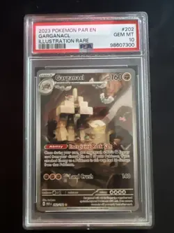 Pokemon TCG Garganacl Paradox Rift Illustration Rare Card 202/182 PSA 10 - Image 1