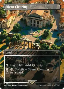 Silent Clearing (Borderless) -Foil Near Mint MTG - Image 1