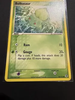 Pokemon TCG Bulbasaur 55/112 NM - M Condition Vintage 2004 Classic Starter Card - Image 3