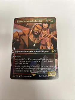 Barret Avalanche Leader Borderless Chocobo Foil Card #0472 MTG LP - Image 1