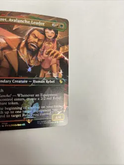 Barret Avalanche Leader Borderless Chocobo Foil Card #0472 MTG LP - Image 2