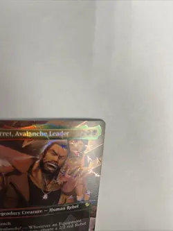 Barret Avalanche Leader Borderless Chocobo Foil Card #0472 MTG LP - Image 3