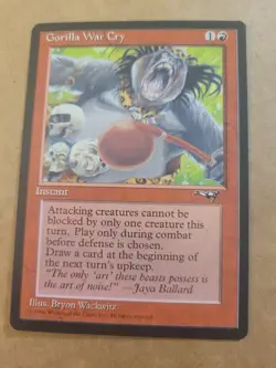 MTG Magic the Gathering Gorilla War Cry (73b/199) Alliances LP BULK DISCOUNT - Image 1