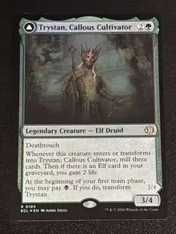 MTG Lorwyn Eclipsed Trystan, Callous Cultivator Foil 0199 NM Rare - Image 1