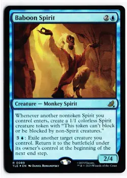 MTG Baboon Spirit R TLE 89 NM Foil - Image 1