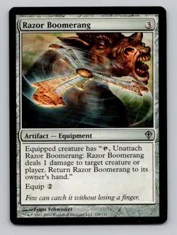 Razor Boomerang 129 U Worldwake Magic The Gathering NM - Image 1