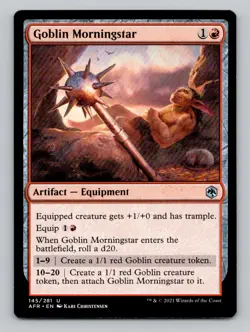 Goblin Morningstar 145 U Adventures in the Forgotten Realms Magic The Gathering - Image 1