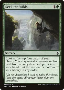 Seek the Wilds 189 C Battle for Zendikar Magic The Gathering NM - Image 1