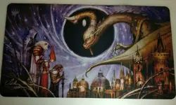 Deliver Unto Evil Playmat Kickstarter Edition Signed and Unused Seb McKinnon MTG - Image 1