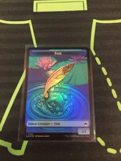 MTG Magic The Gathering Fish Token X2 Foil BLB Commander - Image 2