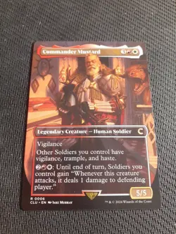 MTG ~ Commander Mustard (Borderless Art) Ravnica: Clue Edition ~ Near Mint Rare - Image 1