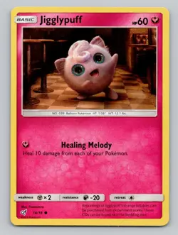 Jigglypuff (Holo Common) #14/18 Common Detective Pikachu Pokemon - Image 1