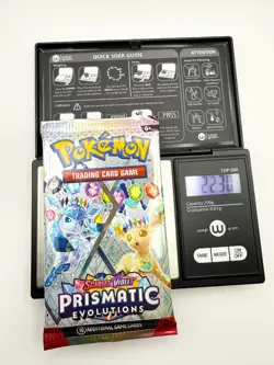 VERY HEAVY! 22.30g Prismatic Evolutions Pokemon TCG Booster (SEALED) - Image 1