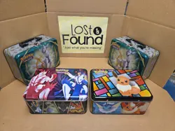 POKEMON Lunch Box Collector Tin Lot Of 4 EMPTY * NO CARDS INCLUDED * SEE PICS - Image 1