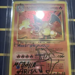 Charizard 6 Autographed Pokemon TCG Classic: (Japanese) Promo Signed By Arita - Image 2