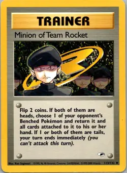 Pokemon TCG Minion of Team Rocket 113/132 Gym Heroes MP - Image 1