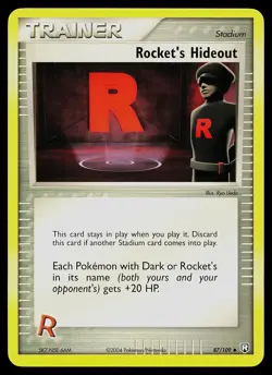 Pokemon Card - Rocket's Hideout Team Rocket Returns 87/109 Uncommon - Image 1